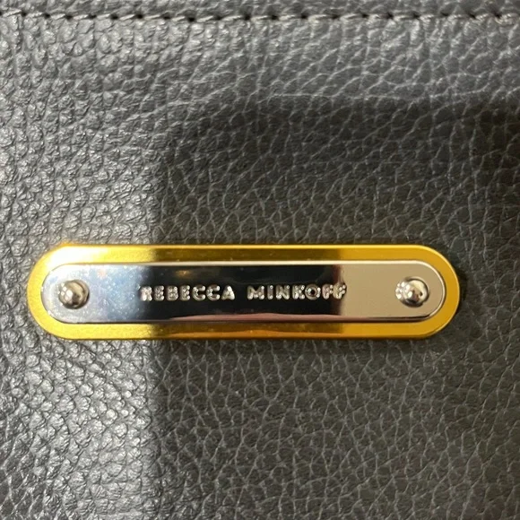 Rebecca Minkoff Charcoal Leather Satchel - Picture 2 of 3